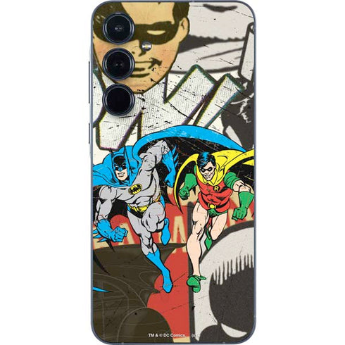 DC Comics Batman and Robin Vintage Action Pose Galaxy A36 5G Skin